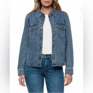 Express Women's Blue Denim Jacket Size Small (NWT)